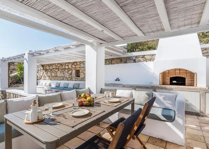 Bohemian Blue - 7 Bdrm - In 200m - Mg Vila Panormos (Mykonos)