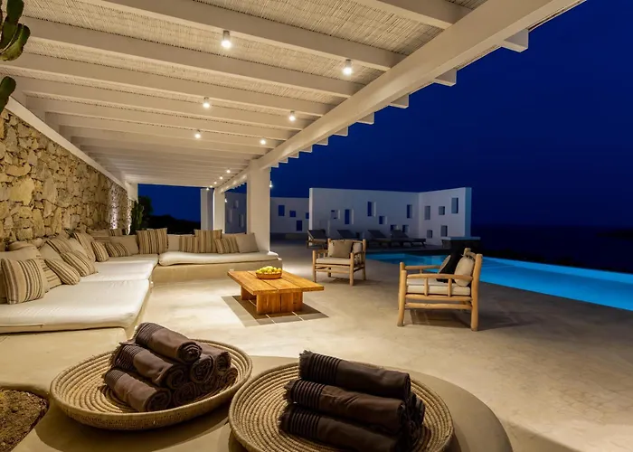 Bohemian Blue - 7 Bdrm - In 200m - Mg 빌라 Panormos (Mykonos)
