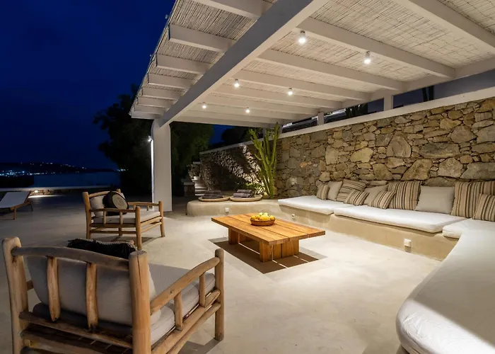 Bohemian Blue - 7 Bdrm - In 200m - Mg Panormos (Mykonos)